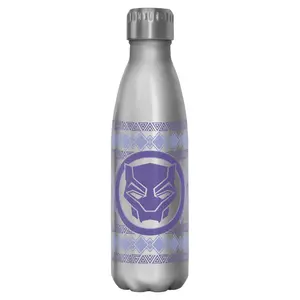 Black Panther: Wakanda Forever Panther Wakanda Logo Stainless Steel Water Bottle