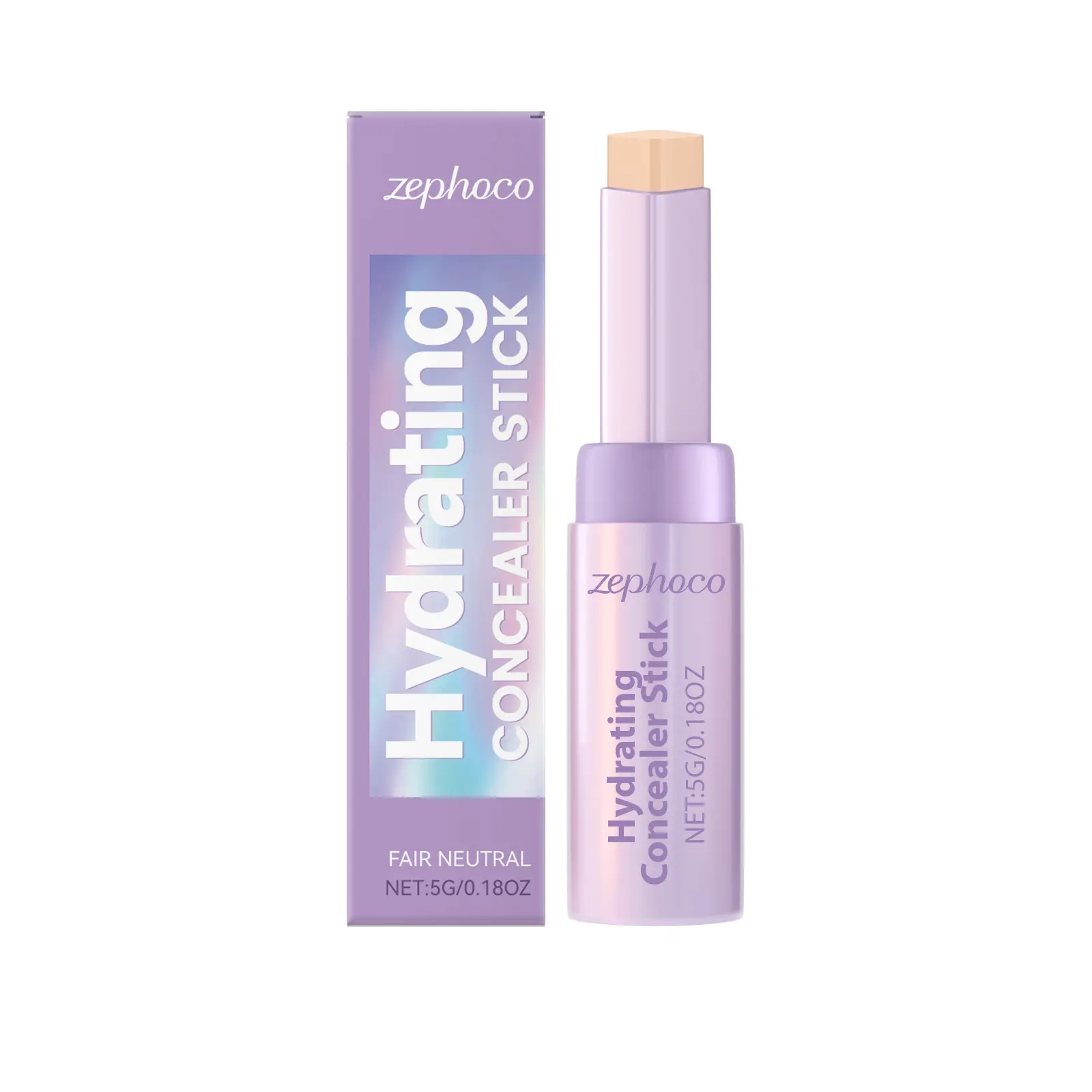 zephoco Ivory White Contouring Concealer Stick, Naturally Moisturizing And Slimming The Face, Highlights The Contour And Color Retention Makeup Stick