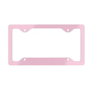 Ultra Slim Solid Pastel Pink License Plate Frame Car Accessories Gift For Her Pink Accessory Unique Gift for New Drivers Car Decor For Women