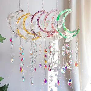 Multicolor Life Tree Crystal Hanging Decor - Rainbow Chime for Home Garden, Wedding Parties - Ideal Indoor Outdoor Home Decor, Perfect Gift