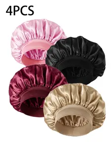 Women's Elegant Satin Hair Bonnet, Soft Comfy Sleep Cap for Hairstyle Preservation, Lightweight Chic Accessory for Daily Use, Sleeping Bonnet