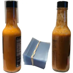 Perforated Shrink Bands for Hot Sauce Bottles and Woozy Bottles [3/4" - 1" Diameter] (Pack of 100)
