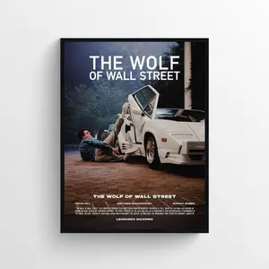 Wolf of Wall Street Movie Poster , No frame