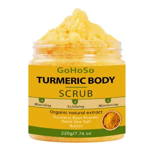 Turmeric Body Scrub Remove acne, dark spots Effectively Cleans and Exfoliates the Body, Deeply Moisturizes  the Skin, Leaving it Smooth and Delicate face cleaning Cleansing Skincare Natural