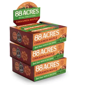 Cinnamon Maple Seed + Oat Bar 3-Box Bundle – 27 Soft-Baked Chewy Bars, Gluten-Free Oats, Plant-Based, Allergen-Free, Cozy Fall Flavor Anytime