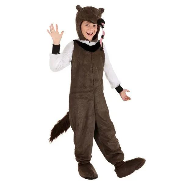 HalloweenCostumes Boys' Anteater Costume, Halloween & Costume Party Outfit, 100% Polyester Suede Fabric, Elastic Bands Design