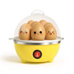 Rapid Egg Cooker,350W Rapid Electric Egg Maker, Egg Steamer,Egg Boiler,Cookers With Automatic Shut Off,7 Eggs Capacity Lazy Egg Boiler,Multifunction Heated Milk,Heated Food