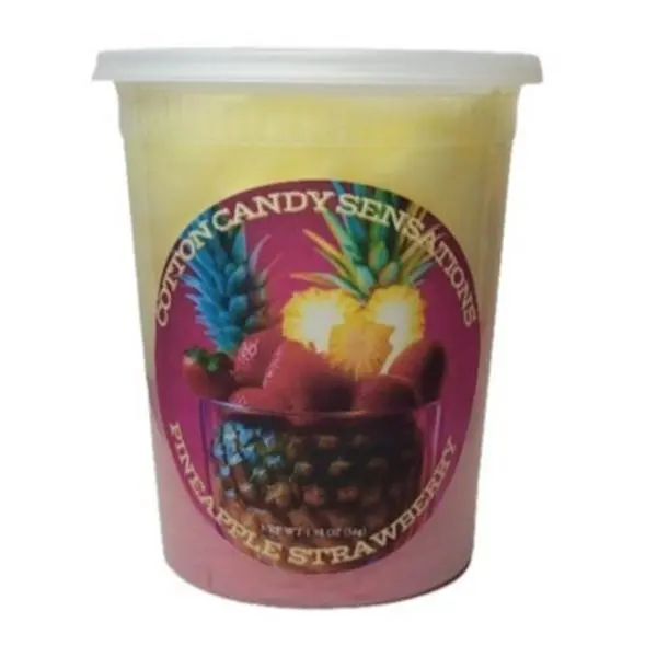 Pineapple Strawberry Gourmet Cotton Candy - Cotton Candy Sensations 200+ Flavors