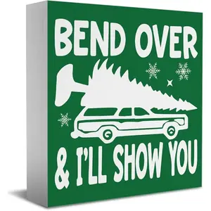 Christmas Vacation Decorations for Home Office Christmas Vacation Movie Holiday Decor for Room Table Xmas Decorations for Office Living Room Kitchen Bathroom Bedroom Table 5 X 5 Inches
