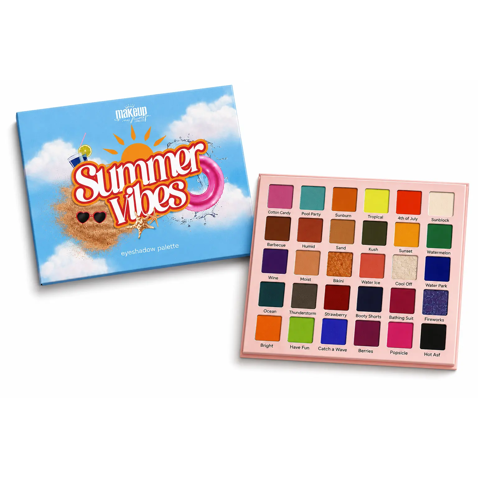 Makeup by Makeup Summer Vibes Eyeshadow Palette - Versatile Shades for Endless Eye Looks & Long-Lasting Wear
