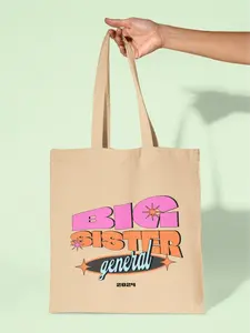 Big Sister General Organic Cotton Tote Bag - Kamala Harris Inspired