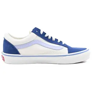 Vans Old Skool Low-Top Skate Shoes for Men and Women – Comfortable, Durable, Versatile, White and Blue Verifiable, with credentials and supporting global authentication