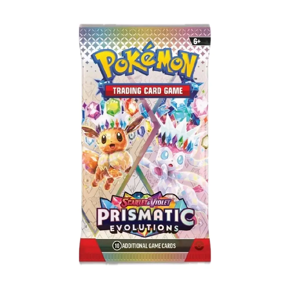 Prismatic Evolution Booster Packs - 10 Factory Sealed Cards Per Pack for Enhanced Collection Building TCG Trading Card Box
