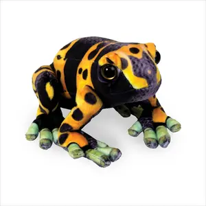 Real Planet™ Black Mini Poison Dart Frog Realistic Plush Stuffed Animal