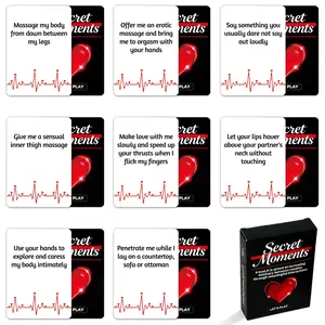 2026 New 50-card Couple Date Interactive Card Game, Adult Secret Moment Tabletop Cards, English Version, Perfect for Romantic Moments