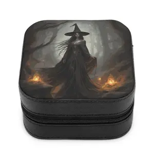 The Witch Portable Stackers Jewellery Box, Whimsical Woodland Witch Decorative Stash box, Keepsake Box  Witchcore Gifts, Unique Gift Boxes