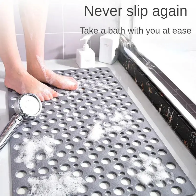 Non-slip Bathroom Mat with Suction Cups – Waterproof Shower & Bathtub Mat with Strong Grip To Ensure Bathroom Safety, Home and Hotel Bathrooms/Bathtubs Essential Quick-drying Safety Bath Mat