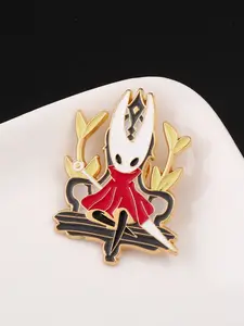 Hollow Knight Game Character Badge Cute Bee Girl Cartoon Metal Brooch Coat Pendant, Adorable Jacket Accessory