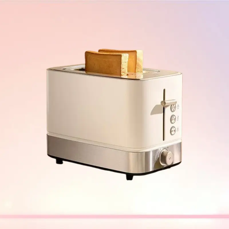 Automatic Mini Compact Household Multi-Purpose Toaster - Polypropylene Smart Breakfast Toast Baking Machine, 23x30cm Kitchen Appliance