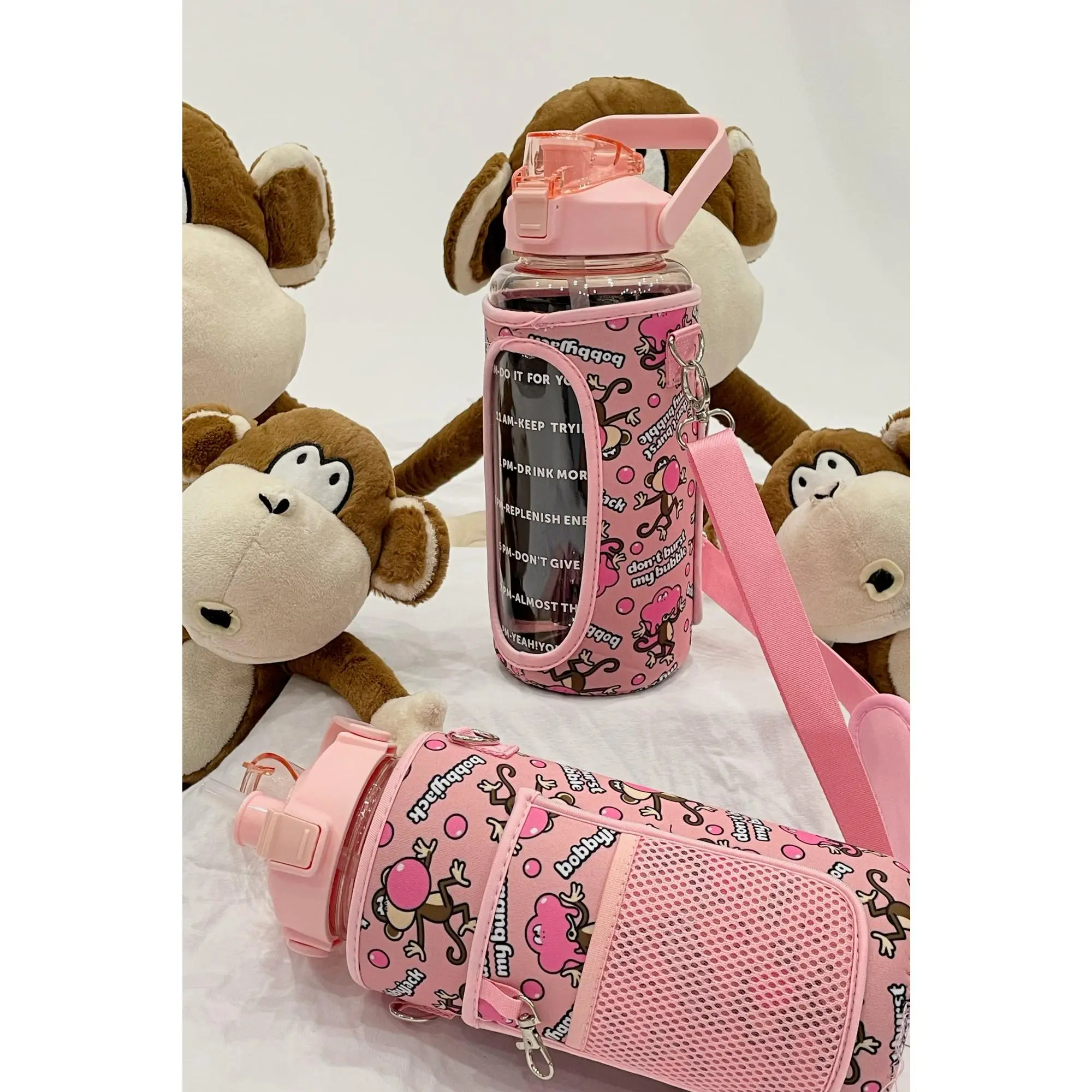 Bobby Jack Don't Burst My Bubble Water Bottle - Pink