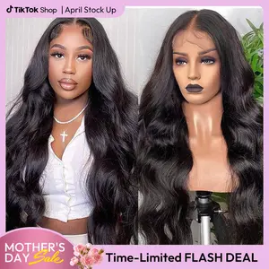 West Kiss Long Length Body Wave 13x4 Lace Front Wig Human Hair Pre Bleached Knots Pre Plucked Hairline For Women TikTokShopStockUp