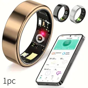 Smart Ring Unisex Activity & Fitness Tracker, Heart Rate Monitor, Step Counter, Calorie Monitor, Sleep Tracking, Compatible iPhone Android, IP68 Waterproof