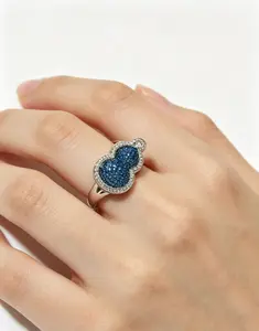 Suvi(11025)gc.Amazing S925 Hulu Ring （adjustable size）
