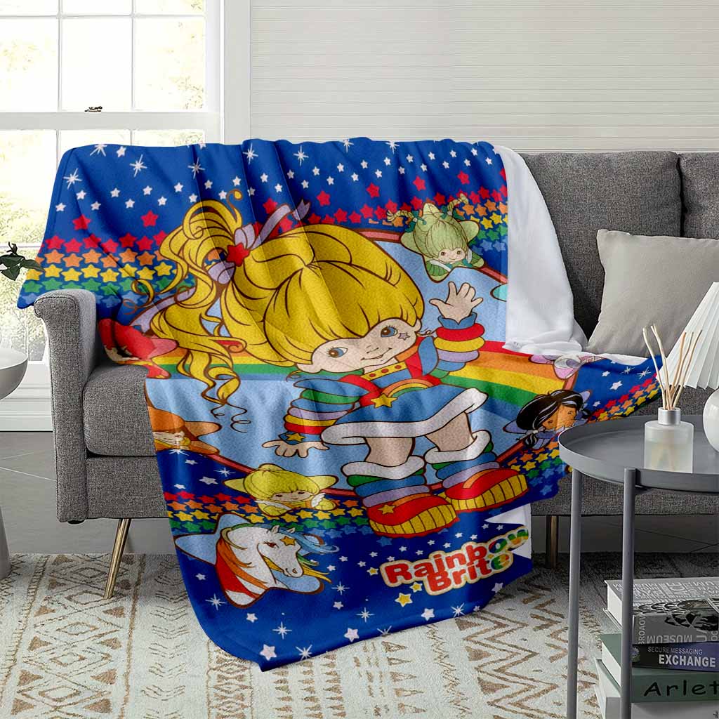 Rainbow Brite fleece blanket vibrant starthemed print cozy and super soft perfect for bedrooms movie nights camping trips and as a delightful gift for fans of classic animation. Rainbow Brite fleece blanket vibrant starthemed print cozy and super soft perfect for bedrooms movie nights camping trips and as a delightful gift for fans of classic animation.