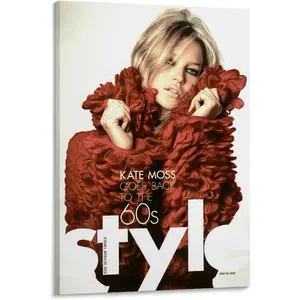 Kate Moss (14) Canvas Poster Bedroom Decor Office Decor Gifts