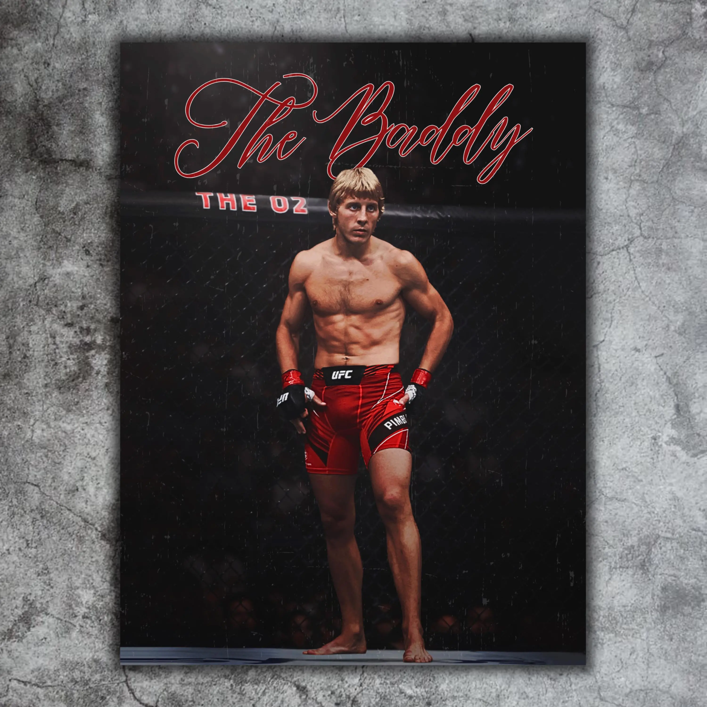 Paddy Pimblett Poster Unframed  Fighter Wall Art for Man Cave or College Dorm, UFC MMA Decor from England, Gift for men