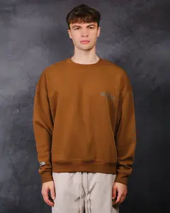 Brooklyn Cloth Originals Crewneck Sweatshirt, Oversized Relaxed Fit Crewneck Pullover with Ribbed Cuffs and Soft Cozy Feel, [Color], [Size]