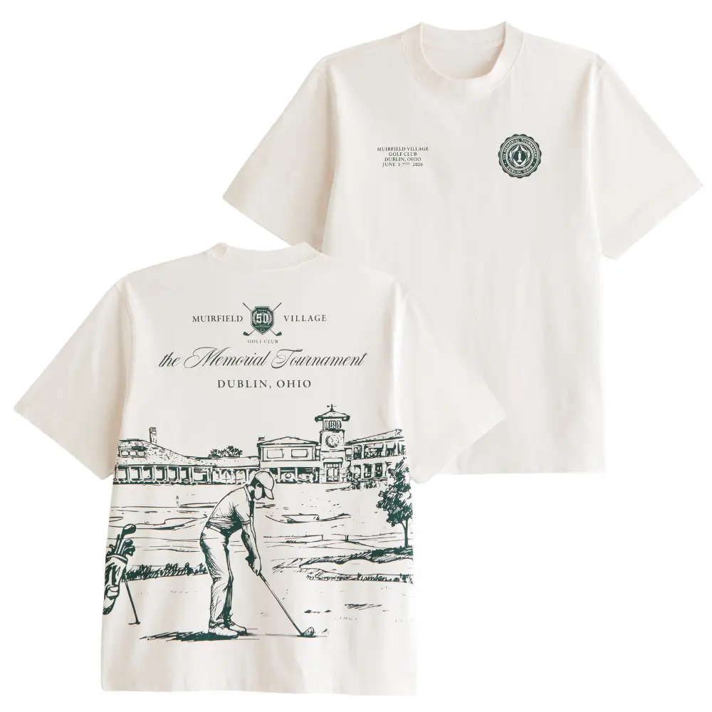 The Memorial Tournament T-Shirt, Vintage Muirfield Village Golf Club Dublin Ohio Graphic Print Soft Cotton Tee, Unisex Fit for Men & Women, Perfect Gift for PGA Golf Fans
