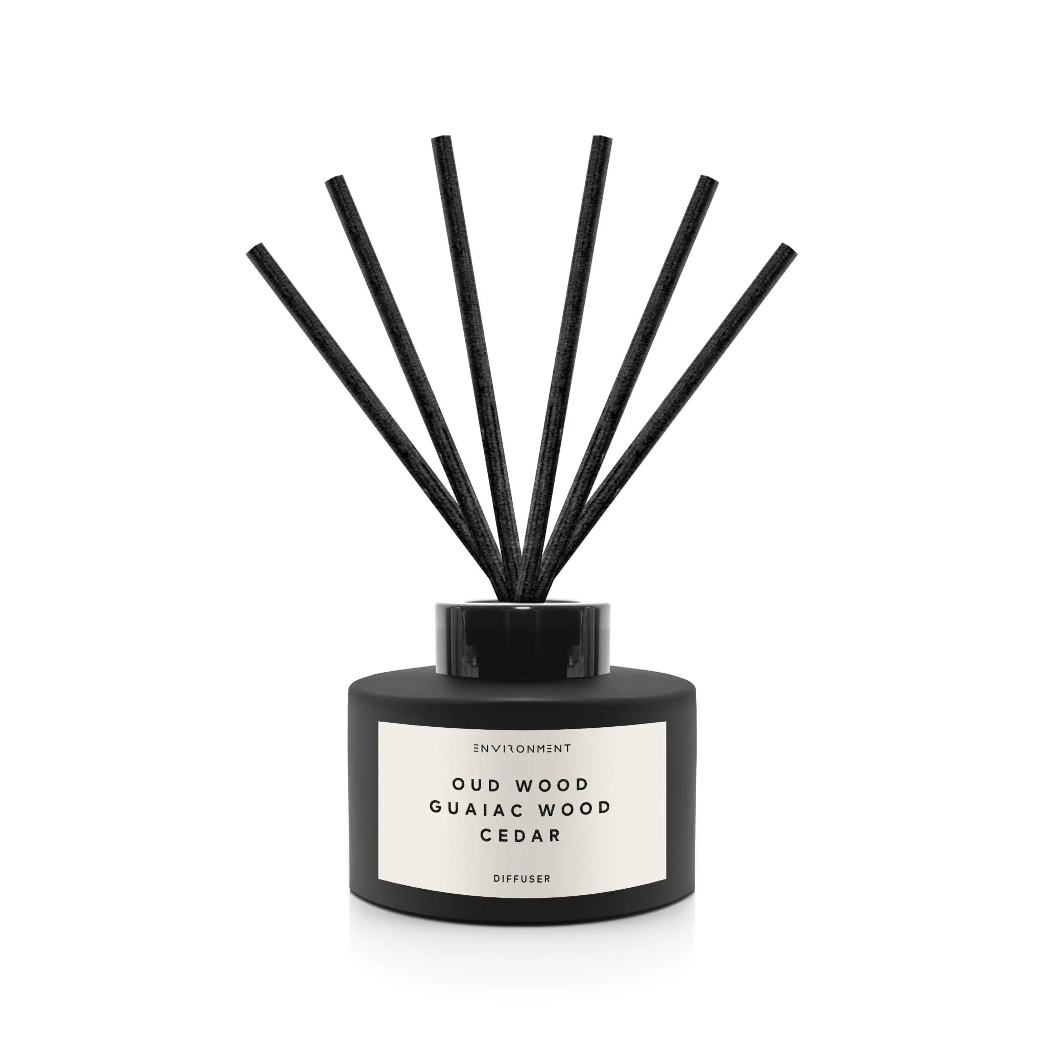 Stone Candles Designer TF-Inspired Oud Wood Reed Diffuser, 200ml Luxury Aromatherapy with Woody Aroma, Aromatic Scented Oil Diffuser for Room & Home Fragrance Supplies (Oud, Guaiac, Cedar Notes)