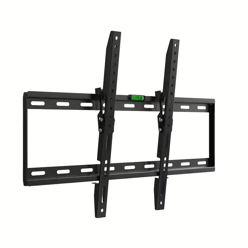 Black HDTV Wall Bracket with Grommet Holes - Universal Mount for 32-70 Inch LED LCD OLED Plasma Flat-Panel TVs, 165lbs Max Load, Suitable for Benches, Tables