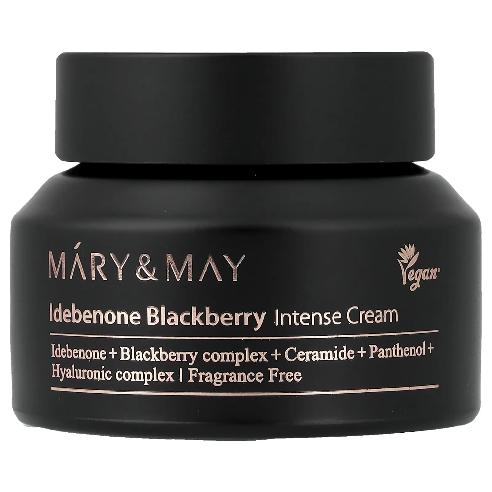 Mary & May Idebenone Blackberry Intense Cream, Fragrance Free, 2.46 oz (70 g)