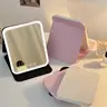 Portable Illuminated Cosmetic Mirror - Touch Control, Dimmable 3 Modes, Brightness Adjustable LED Light, Mirror with Lights for Makeup Desk, Hassle-Free Vanity Accessory
