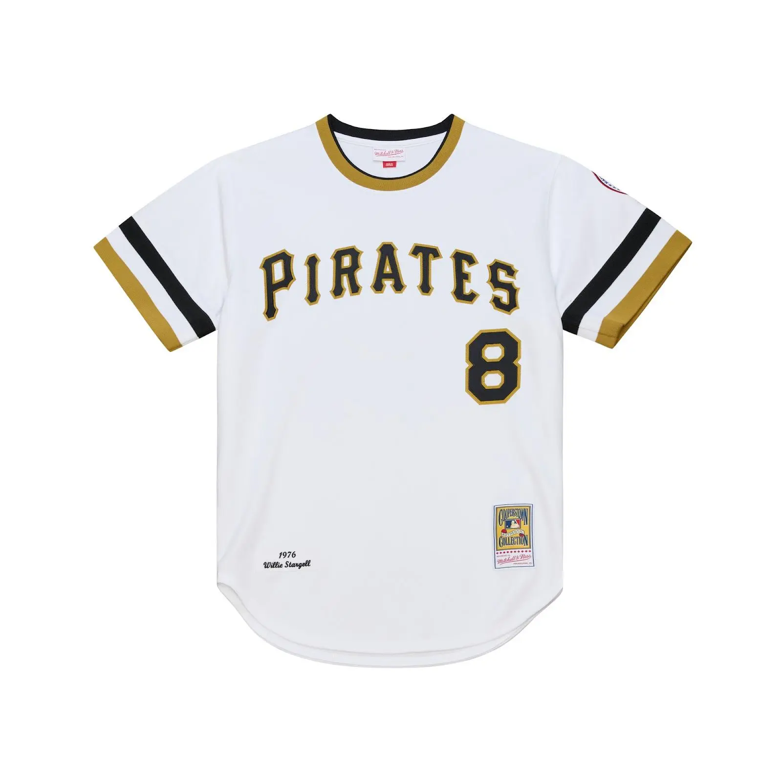 Willie Stargell Pittsburgh Pirates 1976 White Authentic Jersey MLB Throwback Baseball Cooperstown Fan Gear Mitchell & Ness