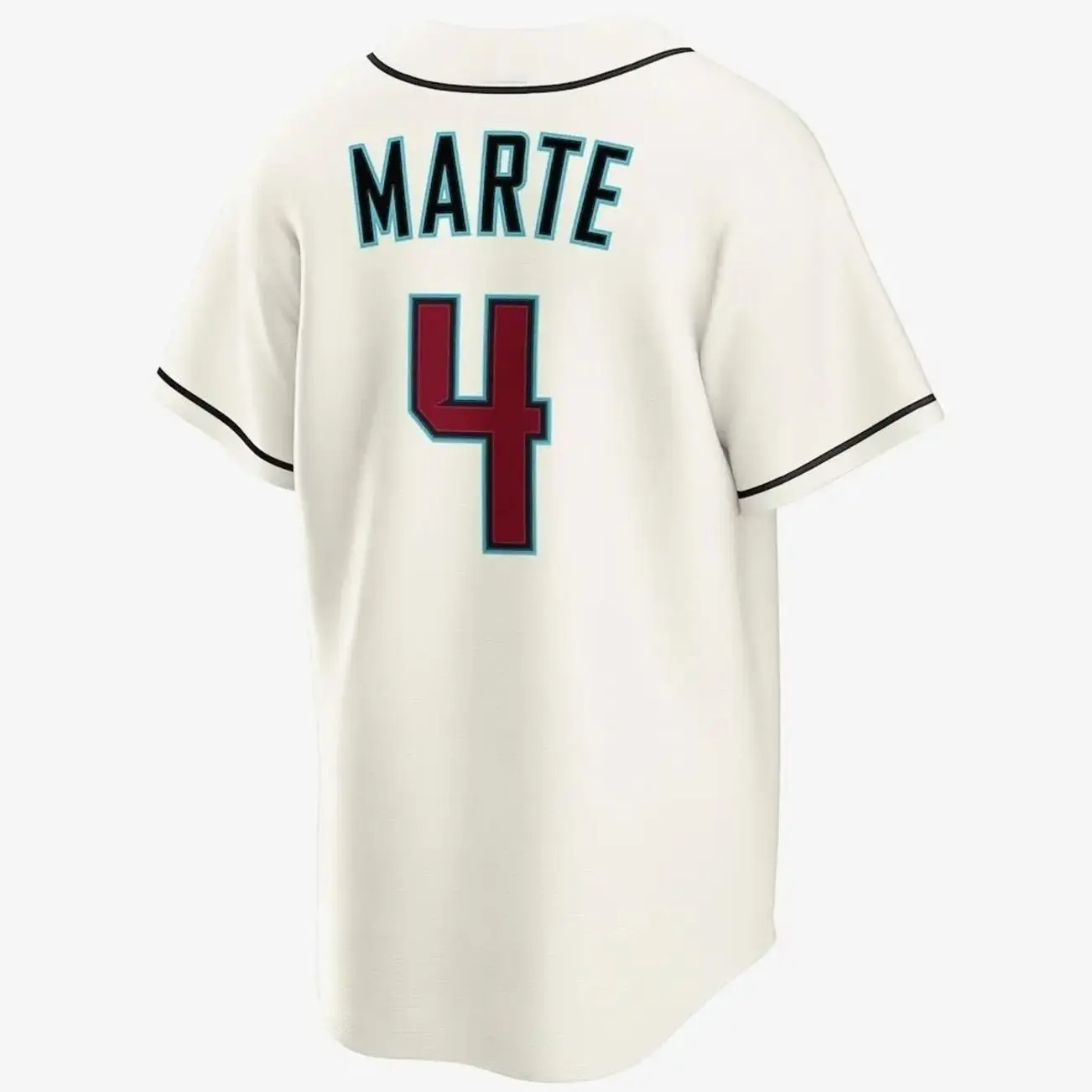 Unisex Baseball 2026 Arizona Marte 4 Jersey Home Replica Jersey - Cream