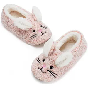 Cute Animal Slippers Soft Sole House Slippers Fuzzy Warm Indoor Non Slip Grip Funny Animal Designs