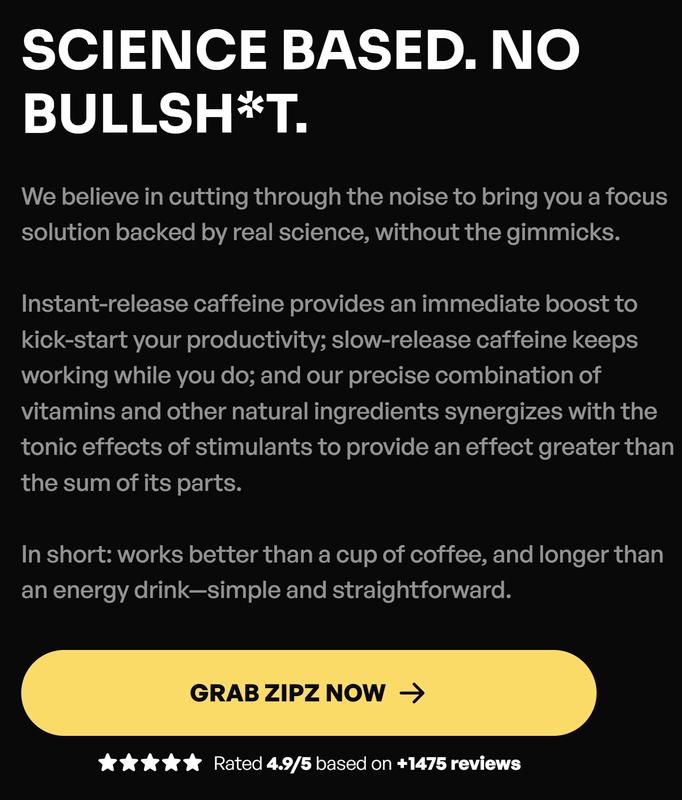 ZIPZ World's Longest Lasting Energy Gummies - 45 Servings, Gluten-Free, Vegan, Non-GMO, Gelatin-Free, Decadent Citrus Flavor, 75mg Caffeine per Gummy Beverage Vitamin