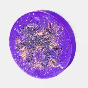 Open 3rd Eye Soap Handcrafted Bar for Intuition Spiritual Insight with Kaolin Clay Grapeseed Oil Blue Lotus Flower Poppy Seeds Vanilla Essential Oil 113g Gentle Cleansing Hydrating Nourishing - Nibiru Beauty LLC