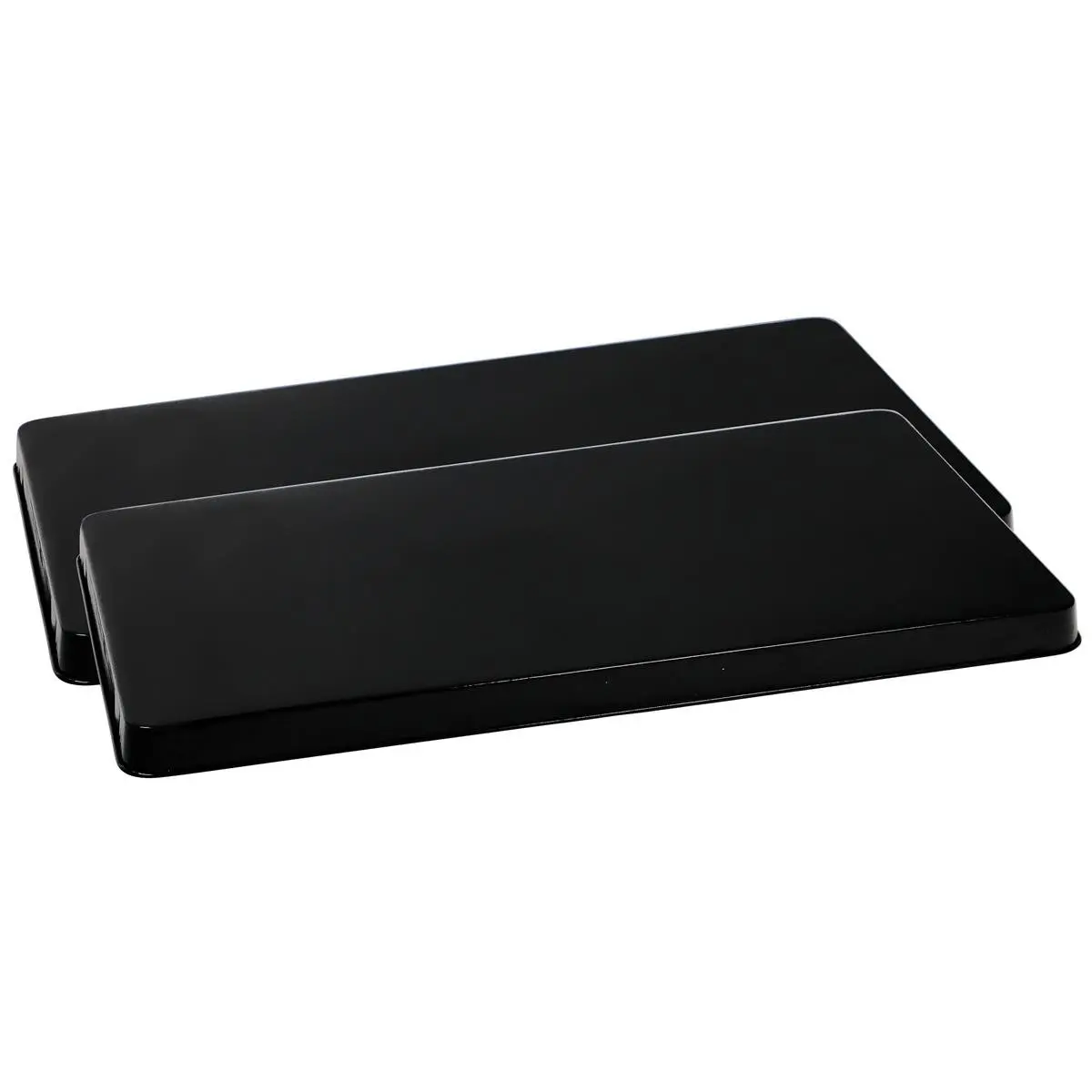 212 MAIN 2-Piece Rectangular Gas Stove Top Burner Cover Set - Lightweight, Scratch-Safe Black Tin, 11x19 in Large Appliance Parts & Accessories, 11 X 19 In, 2 Burner Covers