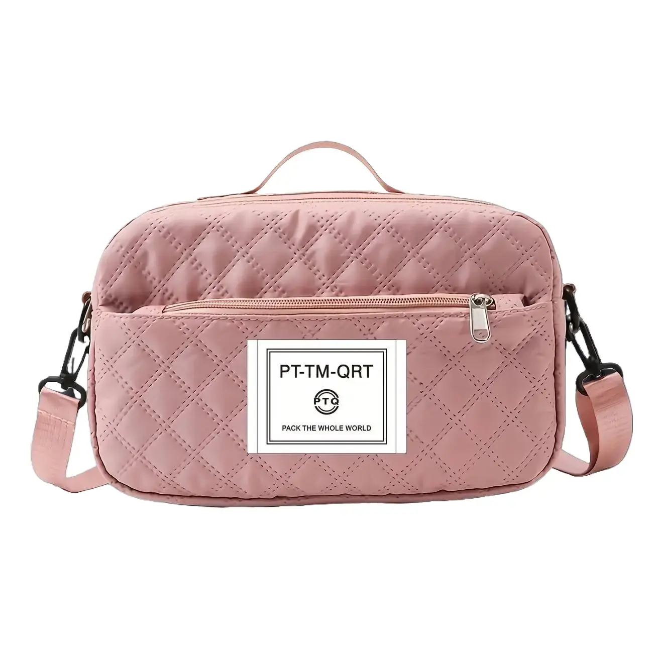 Unisex Lightweight Casual Nylon Crossbody Bag - Multi-Function Travel Bag with Small/Large Capacity, Diamond Grid Polyester Fiber, Multiple Pockets, Durable for Sports Fitness Gear, Mother's Day Gift, TikTok Shop Stock-Up Item Traveling Bag