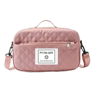 Unisex Lightweight Casual Nylon Crossbody Bag - Multi-Function Travel Bag with Small/Large Capacity, Diamond Grid Polyester Fiber, Multiple Pockets, Durable for Sports Fitness Gear, Mother's Day Gift, TikTok Shop Stock-Up Item Traveling Bag,summervibes