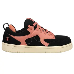 Volcom Workwear Womens Vitals Slip Resistant Composite Toe  Work Safety Shoes Casual - Black, Orange