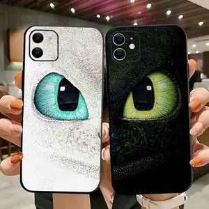 Lovely Couple Toothless Fury Dragon Phone Case Compatible with for iPhone 17, 16, 15, 14, 13, 12, 11, X & Samsung Galaxy