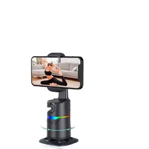 Live Streaming Gimbal Tripod Fill Light Al Face Tracking 360 ° Follow-Up Smart Gimbals Anti-shake Stabilizer Selfie Picture