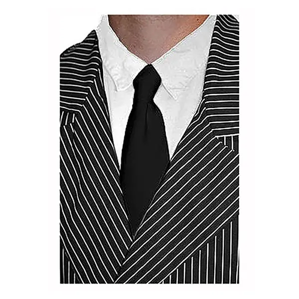 Black Gangster Tie for Men