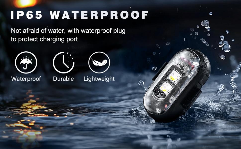 Car LED Light - 8-Color Warning Light Rechargeable Wireless Car Light with Remote Control, Decorative Light for Motorcycle Truck, IP65 Waterproof