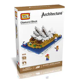 212 MAIN Small Animal Collectible Toy - Sydney Opera House Micro Building Blocks Set, Pet Building Sets for Small Pets, Micro Blocks